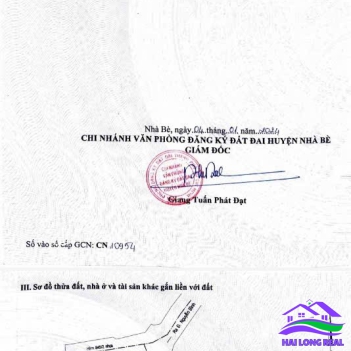 HAILONGREAL: 9 lô đường Nguyễn Bình, Giá: 50tr/m2, DT: 80-100m2, xã Nhơn Đức, Nhà Bè 