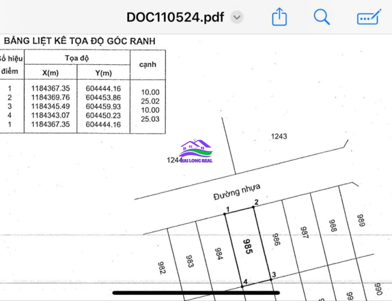 Đất khu THÁI SƠN, 63tr/m2, 10x25m, xã Phước kiểng, Nhà Bè, 