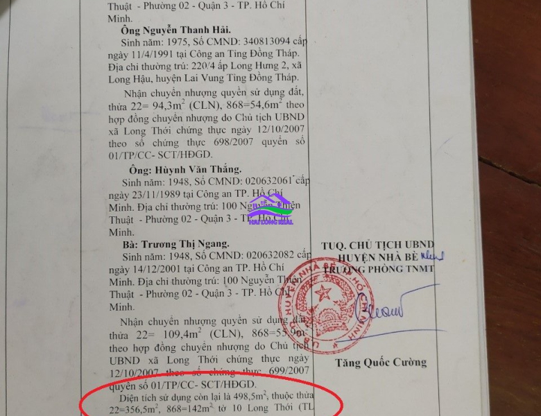 Nhà mặt tiền đường Nguyễn Văn Tạo, Giá: 20ty, DT: 474m2, thổ cư 255m2, Xã Long Thới, Nhà Bè 
