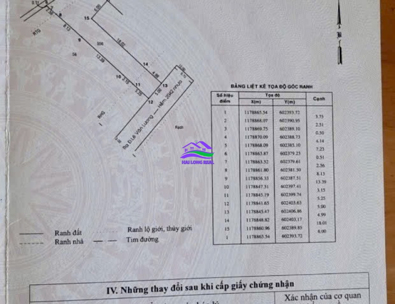 Đất đường 7m, Lê Văn Lương, Giá: 21tr/m2, DT: 208m2, 5x34m, nở hậu 11m, xã Nhơn Đức, Nhà Bè 