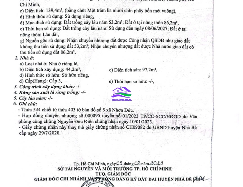 Nhà đường 6m, Giá: 4,5ty, DT: 5,5*24m, 1465/ Lê Văn Lương, Nhà Bè 