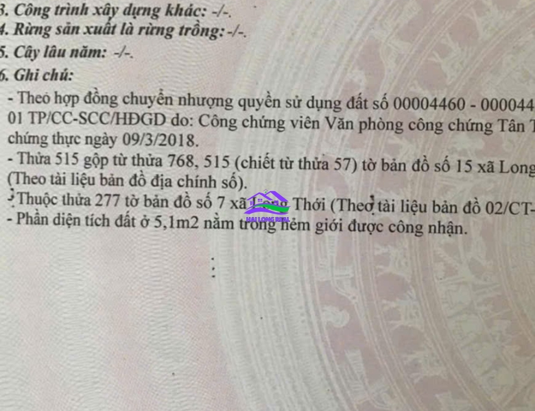 Đất đường 7m, Giá: 3,85ty, DT: 8*15m, xã Long Thới, Nhà Bè 