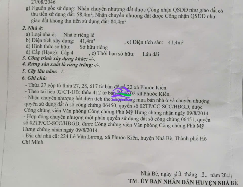 Nhà giá: 16,8ty, mặt tiền Lê Văn Lương, xã Phước Kiểng, Nhà Bè 