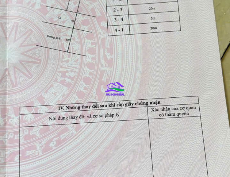Đất giá: 3,6ty, DT: 5*20m, Nền 48- đường 20m, khu Thái Sơn,- Long Hậu 