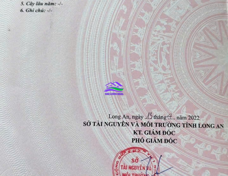 Đất giá: 3,6ty, DT: 5*20m, Nền 48- đường 20m, khu Thái Sơn,- Long Hậu 