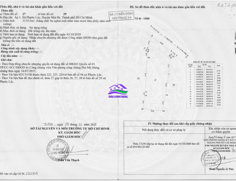 Đất mặt tiền đường NGUYỄN BÌNH, giá: 160 tỷ, diện tích: 3155m2, 45x105m, xã Phước Lộc, Nhà Bè.