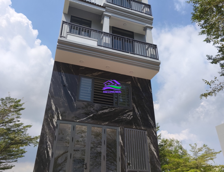 Nhà 2 mặt tiền đường trước -Sau 10m, Lê Văn Lương, Giá: 7,9ty, DT: 5x20m, 4 tầng, xã Nhơn Đức, Nhà Bè 