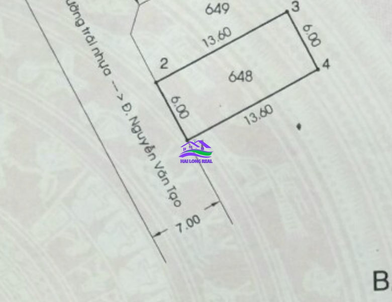 Đất 6x14m, Giá: 3,3 tỷ, khu 512 Nguyễn Văn Tạo, xã Long Thới, Nhà Bè.