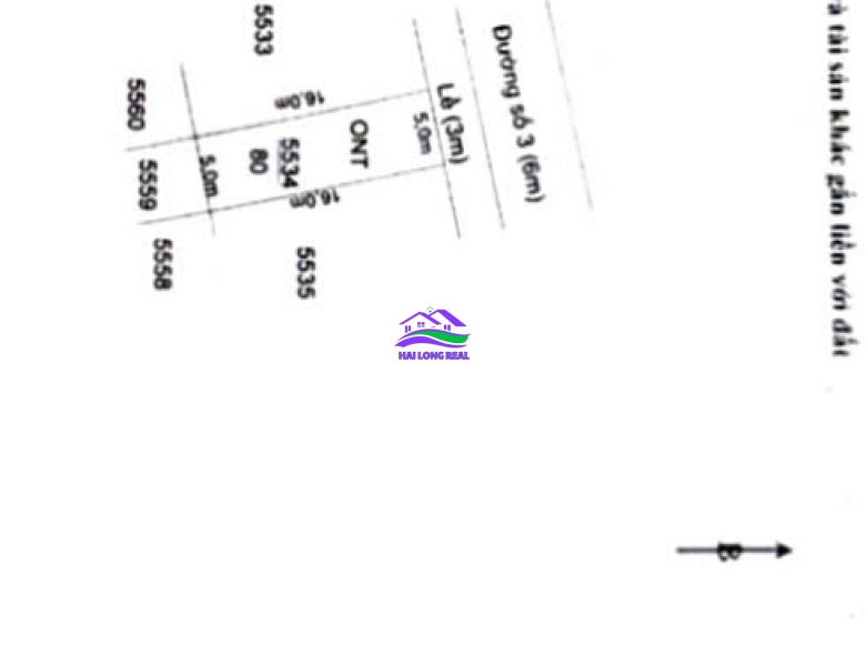 Đất giá: 2.2ty, DT: 5x16m, đường số 3, lô A5-11, khu SAIGON VILLAGE, long hậu