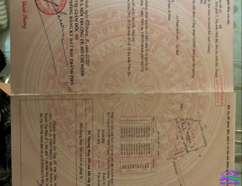 HAILONGREAL: Nhà bán đường Huỳnh Tấn Phát, TT Nhà Bè, 13x20m, 265m2, giá: 9tỷ.