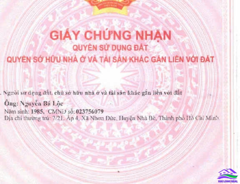 HAILONGREAL: ĐẤT ĐƯỜNG 7M, GIÁ: 18.5TY, DT: 45X18M, 800M2, NGUYỄN VĂN TẠO, NHÀ BÈ