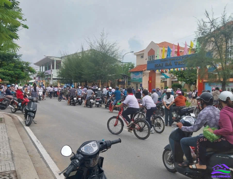 HAILONGREAL: ĐẤT ĐỐI DIỆN TRƯỜNG LÊ LỢI, 35TR/M2, DT: 7.5X27M, 198M2, KHU 2HA, LÊ THỊ TÁM, NHÀ BÈ