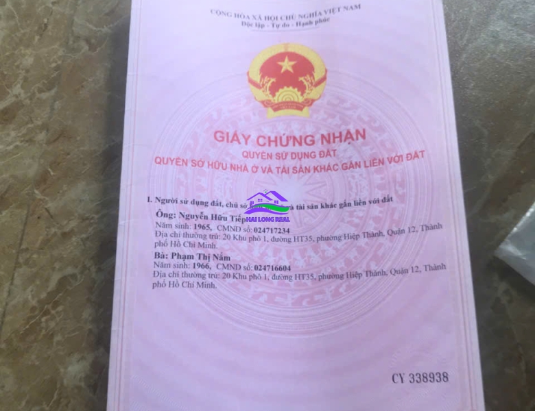 HAILONGREAL: Nhà đường 12m, Lê Thị Tám, Giá: 8,8 tỷ, DT: 7,5x26m, 198m2, 1 lầu, xã Nhơn Đức, Nhà Bè 