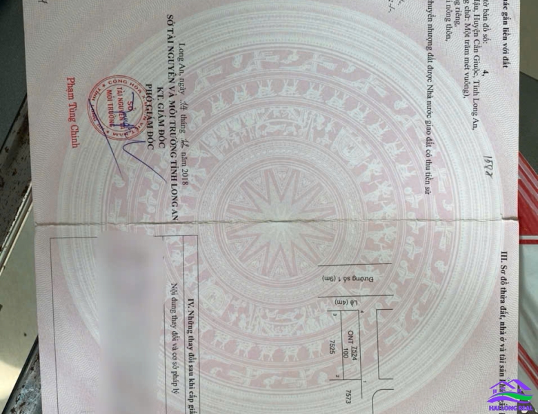 HAILONGREAL: Đất giá: 3.1ty, DT:  5x20m, đường liên ấp view KCN, khu F1- đường đôi, Thái Sơn, Long Hậu