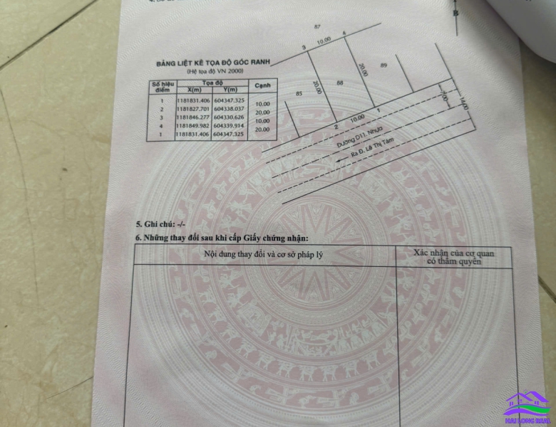 HAILONGREAL: Đất 28HA, Giá: 33tr/m2, DT: 10*20m, đường D11