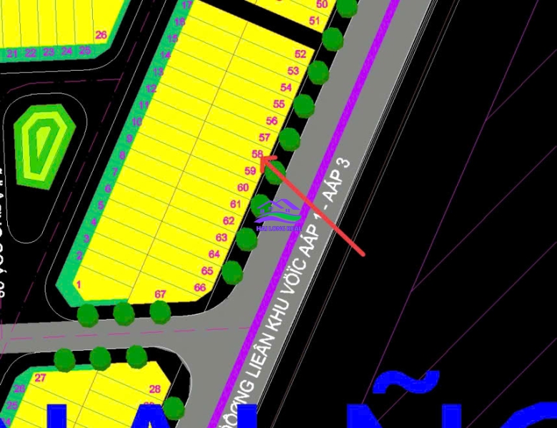 Đất giá: 3.1ty, DT:  5x20m, đường liên ấp view KCN, khu F1- đường đôi, Thái Sơn, Long Hậu
