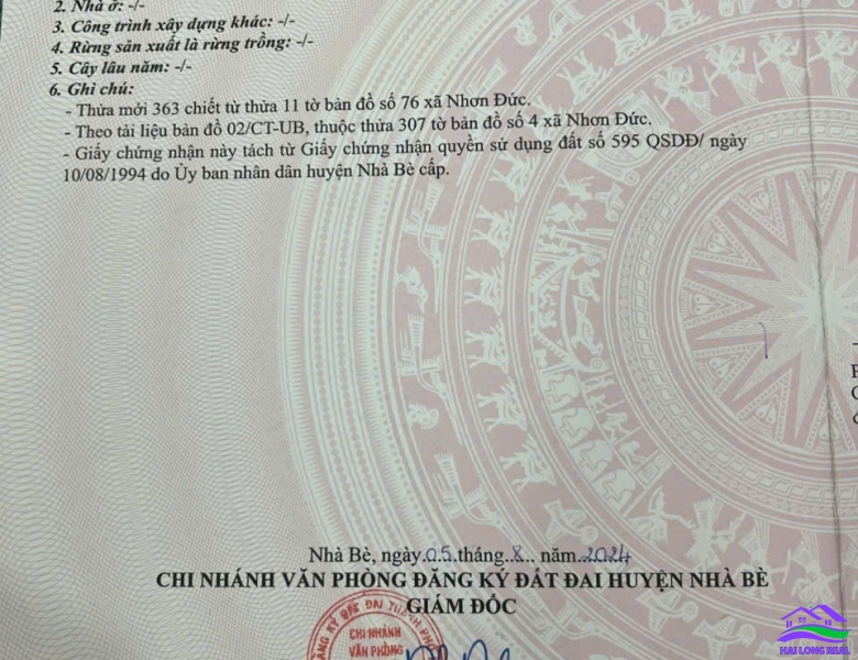 HAILONGREAL: ĐẤT GIÁ: 7.6TY, DT: 755M2, NGANG 42M, MẶT TIỀN NGÔ QUANG THẮM, THỰC TẾ SỬ DỤNG HƠN 1000M2