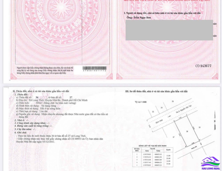 HAILONGREAL: KHO XƯỞNG 24X25M, 600M2, KHU 526/ NGUYỄN VĂN TẠO, LONG THỚI