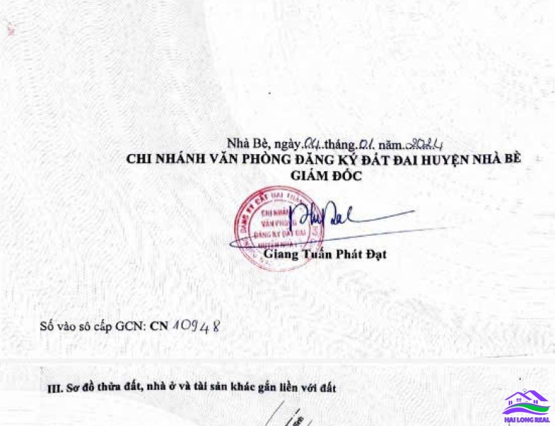 HAILONGREAL: 9 lô đường Nguyễn Bình, Giá: 50tr/m2, DT: 80-100m2, xã Nhơn Đức, Nhà Bè 