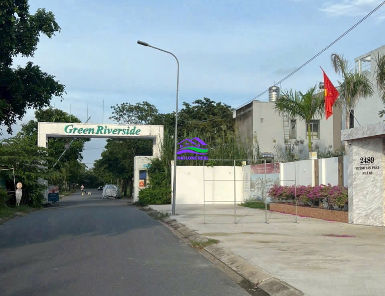 Đất góc giá: 7.8ty, DT: 7x16m, đường N1, khu GREEN RIVERSIDE, huỳnh tấn phát, TT nhà bè. 