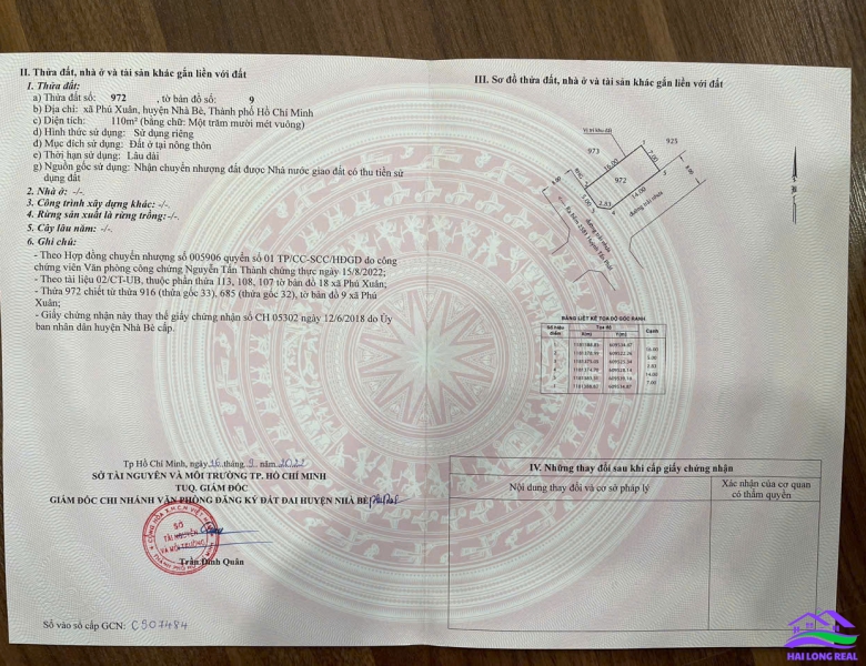 HAILONGREAL: Đất góc giá: 7.8ty, DT: 7x16m, đường N1, khu GREEN RIVERSIDE, huỳnh tấn phát, TT nhà bè. 