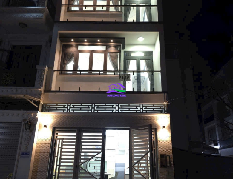 nhà đường 10m, giá: 6.9ty, DT: 5x11m, 4.5 tầng. khu 2295 huỳnh tấn phát, TT nhà bè