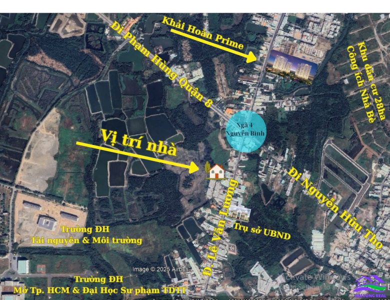 HAILONGREAL: Nhà đường 8m, vào 30m, Giá: 6,5ty, DT: 5x18m, 3,5 tầng 1632/ Lê Văn Lương, xã Nhơn 
