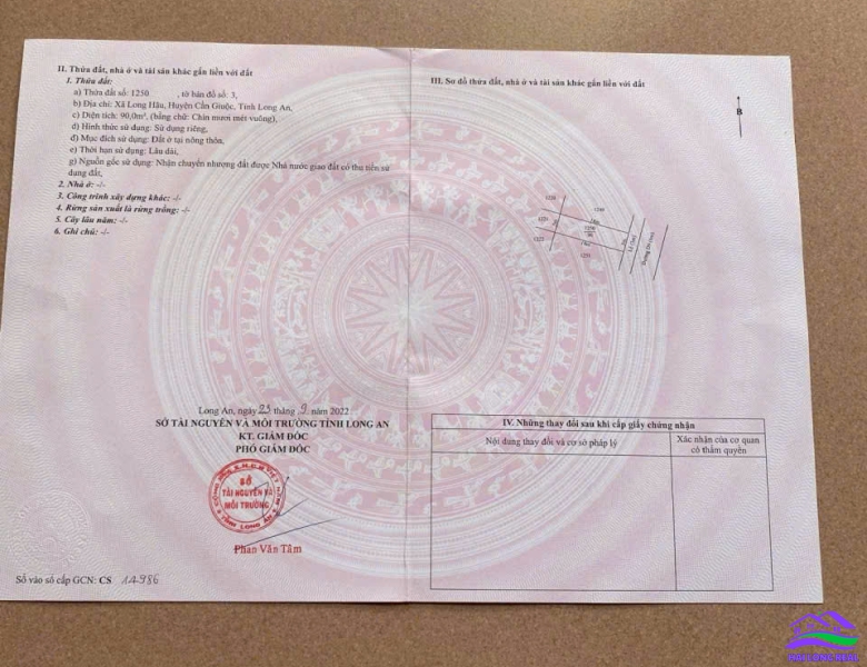 HAILONGREAL: Đất giá: 2,5ty, DT: 5*18m, đường D9 (14m), khu Nam Sài Gòn - Long Hậu, cạnh KCN Long Hậu và siêu dự án T-T 