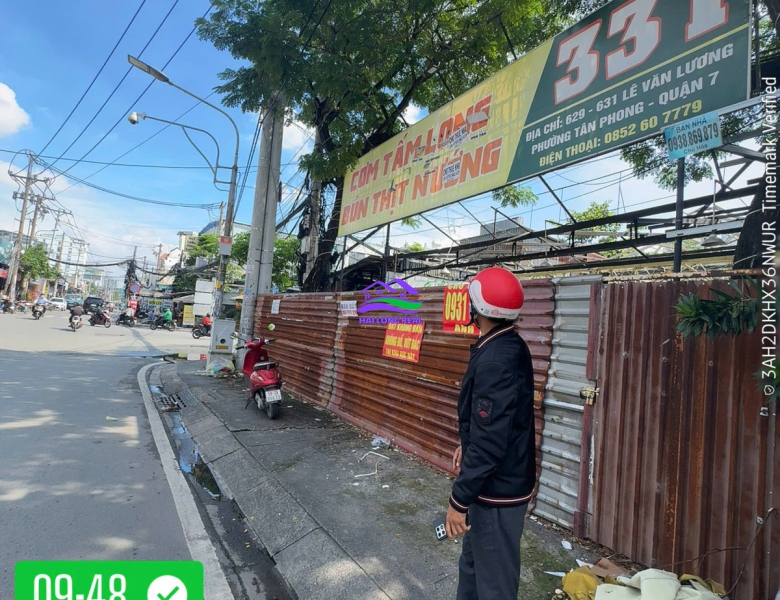 HAILONGREAL: Nhà ngay mũi tàu mặt tiền Lê văn Lương, giá: 160tr/m2, DT: 11x35m, 371m2, p. Tân Hưng, Quận 7