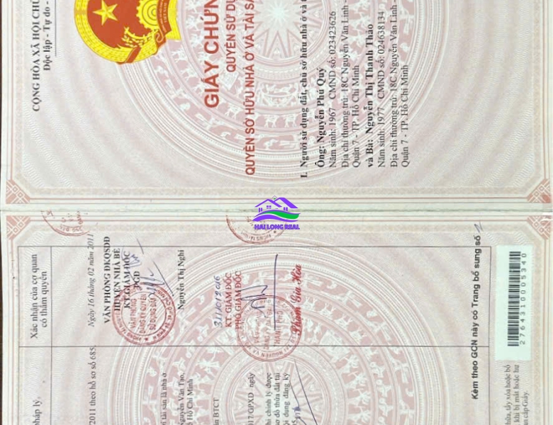 HAILONGREAL: Nhà mặt tiền đường Nguyễn Văn Tạo, Giá: 20ty, DT: 474m2, thổ cư 255m2, Xã Long Thới, Nhà Bè 