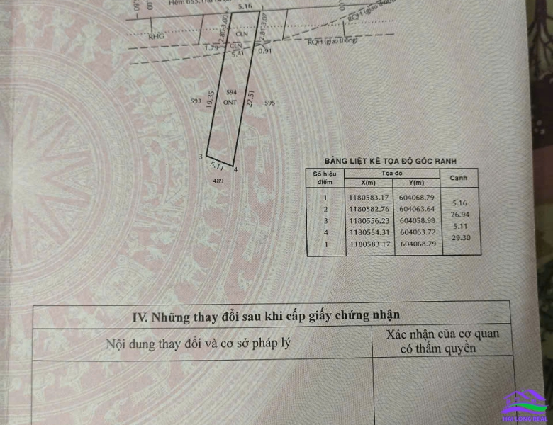 HAI LONG REAL: Đất giá: 35tr/m2, DT: 5*28m, mặt tiền hẽm Thông 1651/ Lê Văn Lương Nhà Bè 