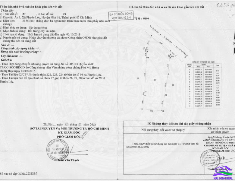 HAILONGREAL: Siêu phẩm Mặt tiền đường Nguyễn Bình, DT: 3155m2, có thể chuyển thổ cư 2750m2, Giá: 160ty