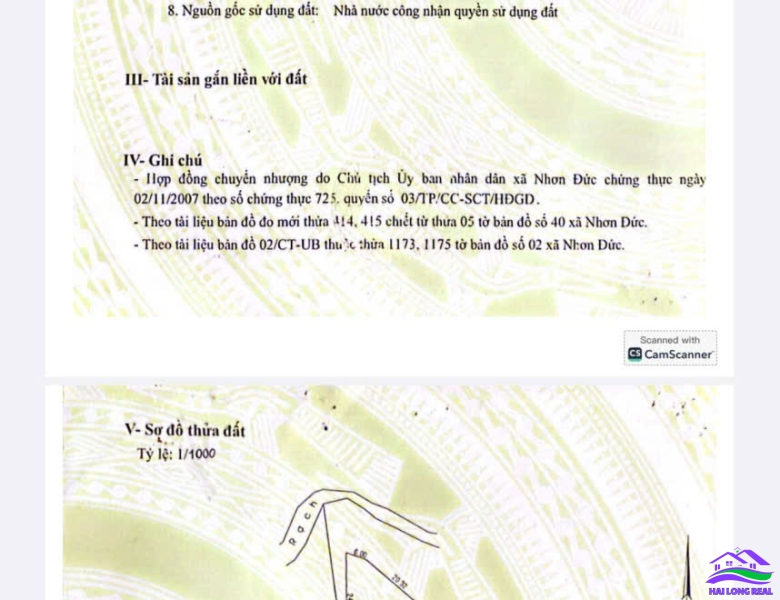 HAILONGREAL: Đất giá: 35ty, DT: 1500m2, thổ cư 300m2, mặt tiền đường Nguyễn Bình, xã long thới, nhà bè.