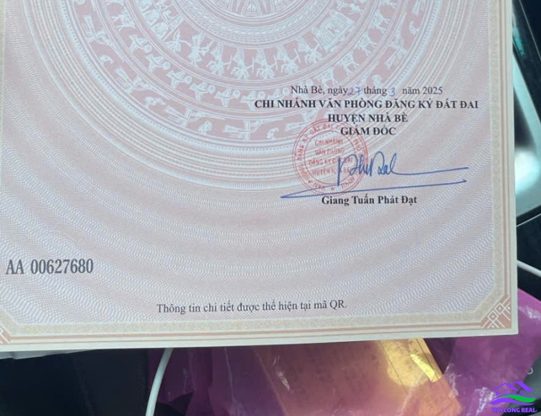 HAILONGREAL:Đất vườn giá: 5,5ty, DT: 500m2, 15*35m, đường 7m, Lê Văn Lương, Nhà Bè 