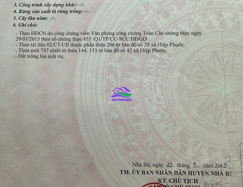 HAILONGREAL: ĐẤT MẶT TIỀN LIÊN ẤP 2-3, GIÁ: 4.3TY, DT: 1500M2, NGUYỄN VĂN TẠO RẼ VÀO, ĐƯỜNG XE HƠI