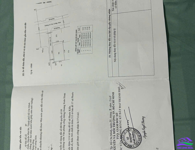 HAILONGREAL: NHÀ MẶT TIỀN LÊ VĂN LƯƠNG, 370M2, THỔ CƯ 214M2, NGANG 10.5MPHƯỚC KIỂNG, 