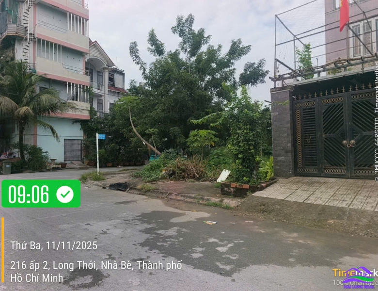 HAILONGREAL: ĐẤT GÓC 5.5TY, DT: 10X12M, 107M2, KHU 274 NGUYỄN VĂN TẠO, LONG THỚI, NHÀ BÈ