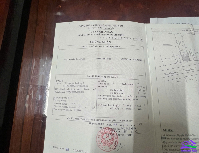 HAILONGREAL: NHÀ MẶT TIỀN NGUYỄN BÌNH, 13TY, DT: 6.7X31M, 200M2, PHÚ XUÂN, NHÀ BÈ