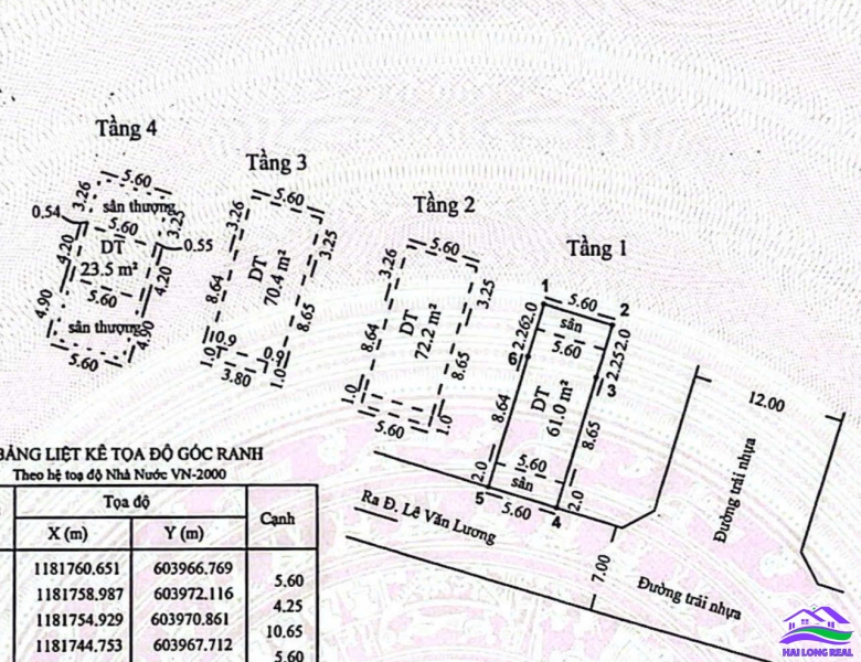 HAILONGREAL: NHÀ 1545/ LÊ VĂN LƯƠNG, 11TY, DT: 5.6X15M, 4 TẦNG, MỚI 100%, CẠNH CC KHAIHOAN LAND