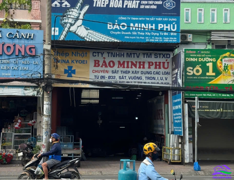 HAILONGREAL: MẶT TIỀN HUỲNH TẤN PHÁT, TT NHÀ BÈ, GIÁ: 25TY, DT: 6.7X25M, 167,5M2, FULL THỔ